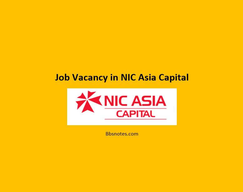 Job Vacancy in NIC Asia Capital