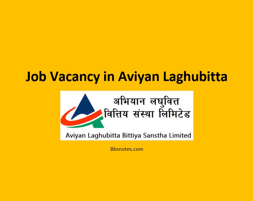 Job Vacancy in Aviyan Laghubitta