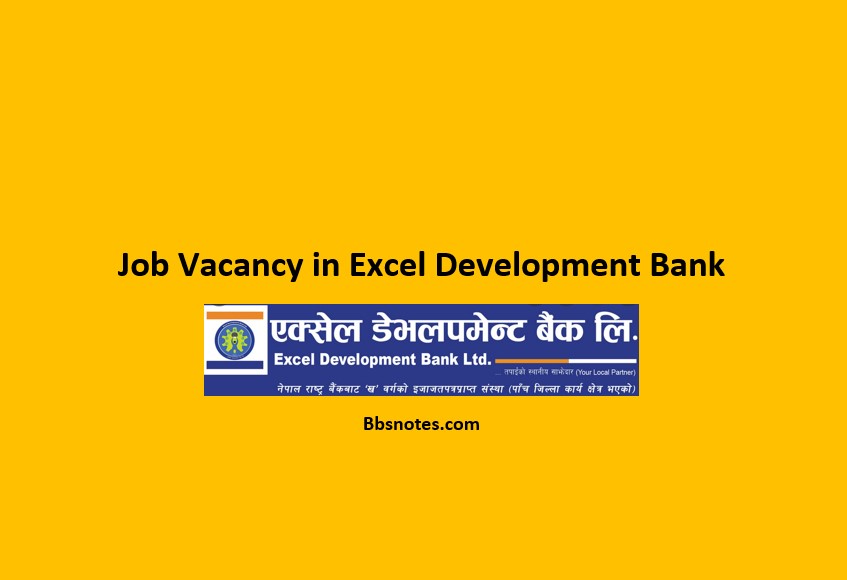 Job Vacancy in Excel Development Bank