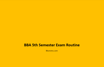 BBA 5th Semester Exam Routine 2079 BBA 5th Semester Exam Routine 2079