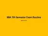 BBA 7th Semester Exam Routine 2079 BBA 7th Semester Exam Routine 2079