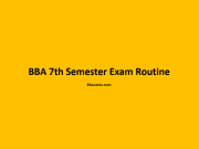 BBA 7th Semester Exam Routine 2079 BBA 7th Semester Exam Routine 2079