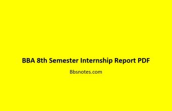 BBA 8th Semester Internship Report PDF BBA 8th Semester Internship Report PDF
