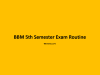 BBM 5th Semester Exam Routine 2079 BBM 5th Semester Exam Routine