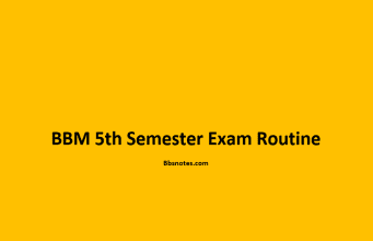 BBM 5th Semester Exam Routine 2079 BBM 5th Semester Exam Routine