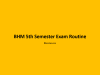 BHM 5th Semester Exam routine 2079 BHM 5th Semester Exam routine