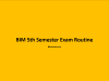 BIM 5th Semester Exam Routine 2079 BIM 5th Semester Exam Routine