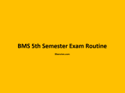 BMS 5th Semester Exam Routine 2079 BMS 5th Semester Exam Routine 2079