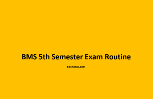 BMS 5th Semester Exam Routine 2079 BMS 5th Semester Exam Routine 2079