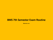 BMS 7th Semester Exam Routine 2079 BMS 7th Semester Exam Routine 2079