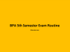 BPA 5th Semester Exam Routine 2079 BPA 5th Semester Exam Routine 2079