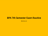 BPA 7th Semester Exam Routine 2079 BPA 7th Semester Exam Routine 2079