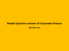 Model Question answer of Corporate Finance Model Question answer of Corporate Finance