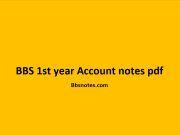 BBS 1st year Account notes pdf BBS 1st year Account notes pdf