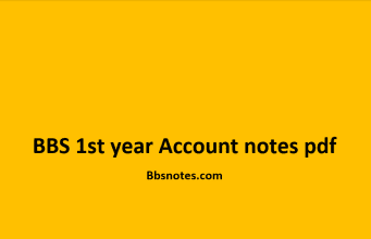 BBS 1st year Account notes pdf BBS 1st year Account notes pdf