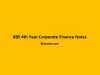 BBS 4th Year Corporate Finance Notes BBS 4th Year Corporate Finance Notes