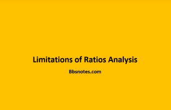 Limitations of Ratios Analysis Limitations of Ratios Analysis