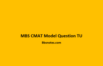 MBS CMAT Model Question TU MBS CMAT Model Question TU