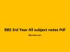 BBS 3rd Year All subject notes Pdf BBS 3rd Year All subject notes Pdf