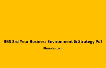 BBS 3rd Year Business Environment & Strategy Notes BBS 3rd Year Business Environment & Strategy Pdf