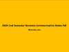BHM 2nd Semester Business Communication Notes BHM 2nd Semester Business Communication Notes