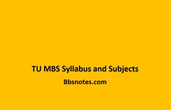 TU MBS Syllabus and Subjects TU MBS Syllabus and Subjects