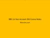 BBS 1st Year Account Old Course Notes BBS 1st Year Account Old Course Notes