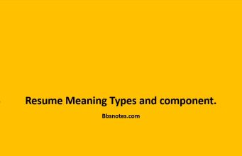 Resume Meaning Types and component Resume Meaning Types and component