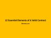 12 Essential Elements of A Valid Contract 12 Essential Elements of A Valid Contract