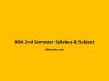 BBA 2nd Semester Syllabus & Subject BBA 2nd Semester Syllabus & Subject