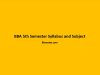 BBA 5th Semester Syllabus and Subject BBA 5th Semester Syllabus and Subject