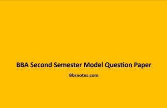 BBA 2nd Semester Model Question Paper BBA Second Semester Model Question Paper