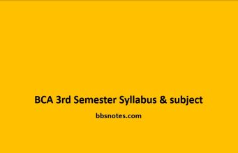 BCA 3rd Semester Syllabus & subject BCA 3rd Semester Syllabus & subject
