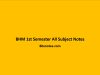 BHM 1st Semester All Subject Notes BHM 1st Semester All Subject Notes