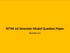 BTTM 1st Semester Model Question Paper BTTM 1st Semester Model Question Paper
