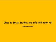 Class 11 Social Studies and Life Skill Book Pdf Class 11 Social Studies and Life Skill Book Pdf