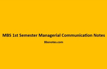 MBS 1st Semester Managerial Communication Notes MBS 1st Semester Managerial Communication Notes