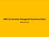 MBS 1st Semester Managerial Economics Notes MBS 1st Semester Managerial Economics Notes