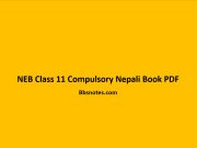 NEB Class 11 Compulsory Nepali Book Pdf NEB Class 11 Compulsory Nepali Book