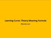 Learning Curve: Theory Meaning Formula Learning Curve Theory Meaning Formula