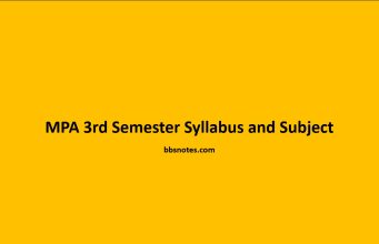 MPA 3rd Semester Syllabus and Subject MPA 3rd Semester Syllabus and Subject