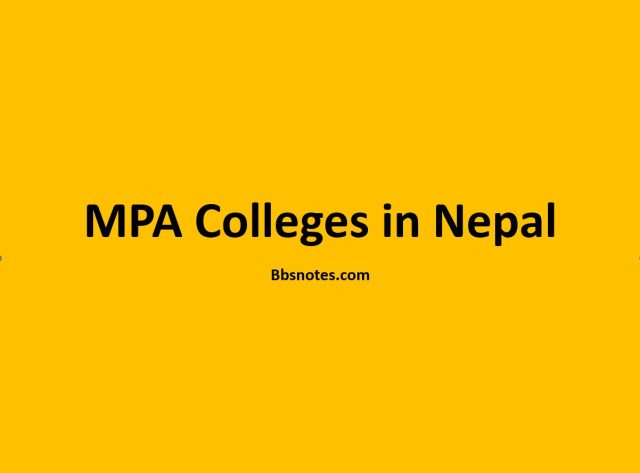 MPA Colleges in Nepal