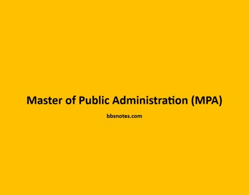 Master of Public Administration (MPA) Master of Public Administration (MPA)