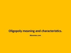 Oligopoly meaning and characteristics Oligopoly meaning and characteristics