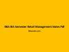 BBA 8th Semester Retail Management Notes Pdf BBA 8th Semester Retail Management Notes Pdf