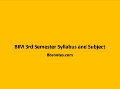 BIM 3rd Semester Syllabus and Subject BIM 3rd Semester Syllabus and Subject