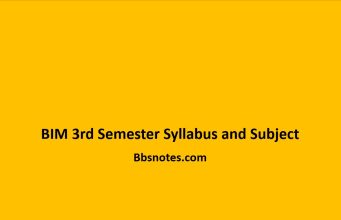 BIM 3rd Semester Syllabus and Subject BIM 3rd Semester Syllabus and Subject