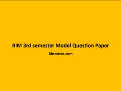 BIM 3rd semester Model Question Paper BIM 3rd semester Model Question Paper