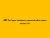BBS 2nd year business communication notes BBS 2nd year business communication notes