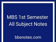 MBS 1st Semester All Subject Notes MBS 1st Semester All Subject Notes